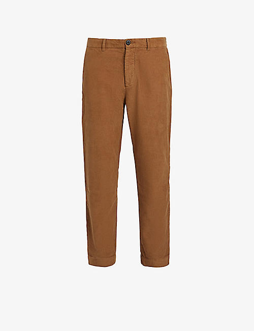 ALLSAINTS: Sleid regular-fit straight-leg organic-cotton trousers