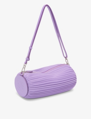 LOEWE: Bracelet Pouch pleated leather clutch bag