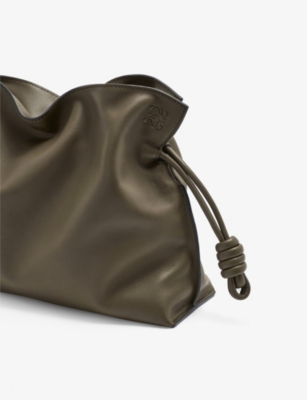 LOEWE: Flamenco leather clutch bag