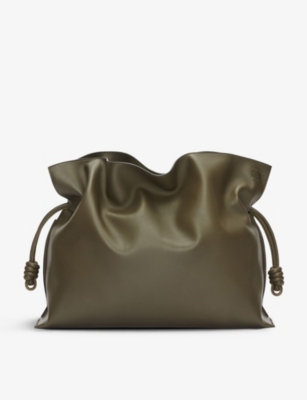 LOEWE: Flamenco XL leather clutch bag