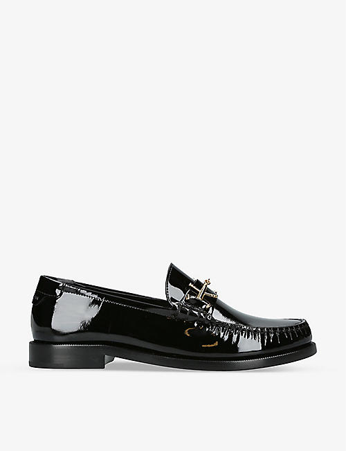 SAINT LAURENT: Le Loafer patent-leather loafers