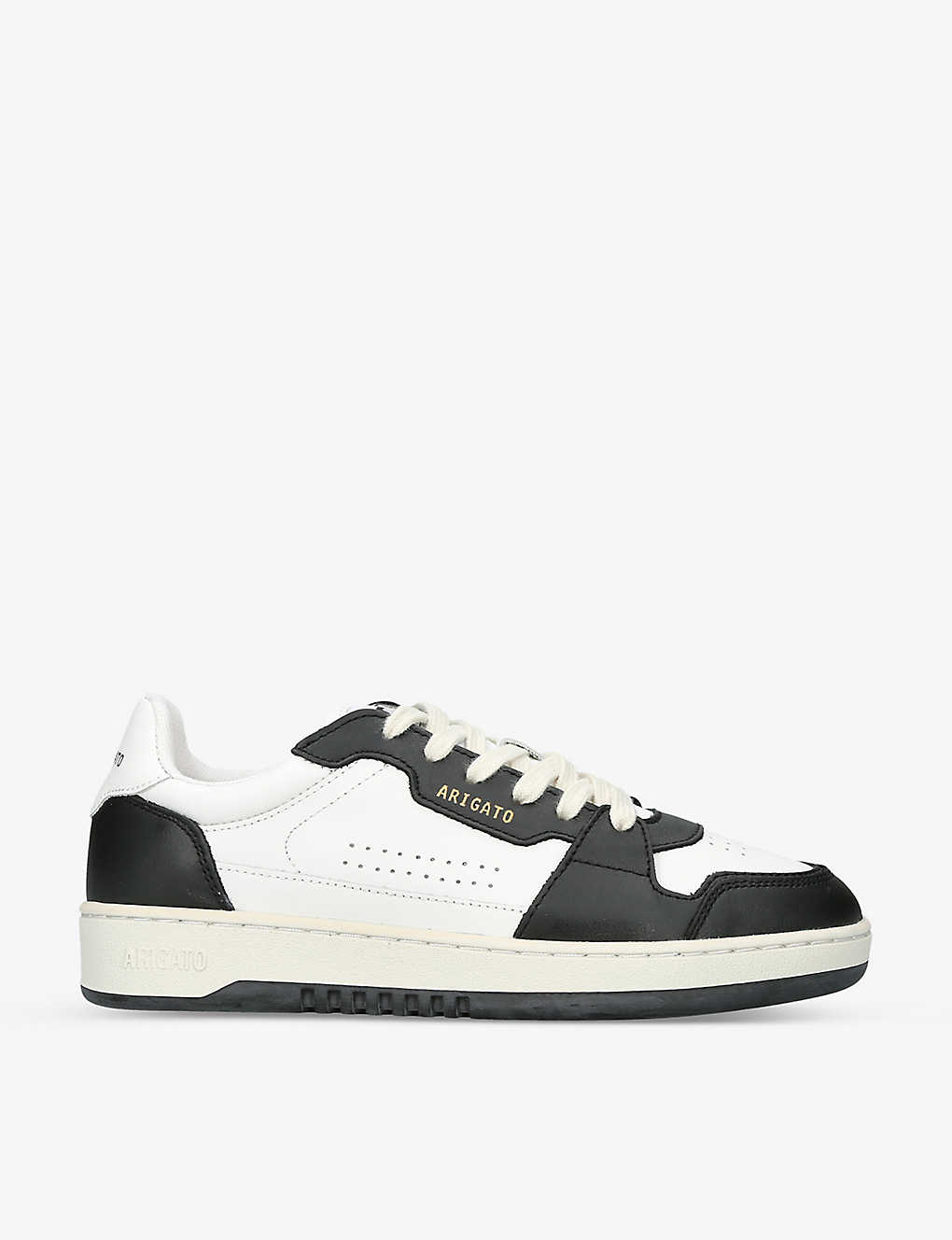 Shop Axel Arigato Dice Lo Leather Low-top Trainers In Black