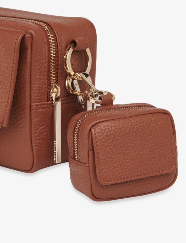 Bibi front-flap leather keyring