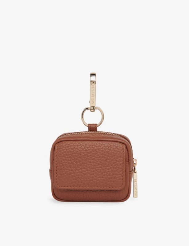 Bibi front-flap leather keyring