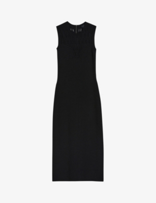 Ted Baker Polyan Stitch Detailed Bodycon Dress In Black