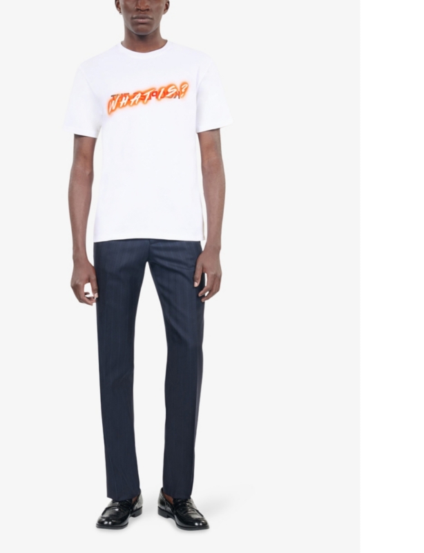 What Is? brand-print cotton-jersey T-shirt