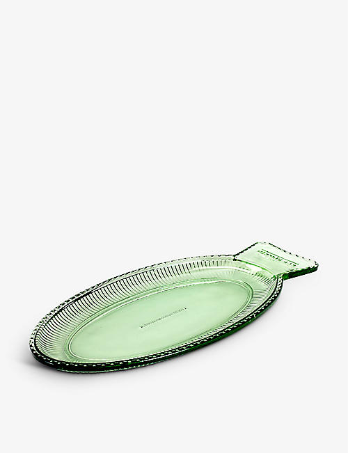 SERAX: Paola Navone Fish & Fish large flat glass tray 35cm