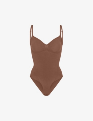 SKIMS: Sculpt ruched stretch-woven body