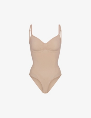 SKIMS: Sculpt ruched stretch-woven body