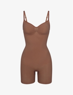 SKIMS: Sculpt ruched stretch-woven body