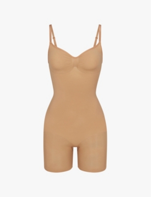 SKIMS: Sculpt ruched stretch-woven body