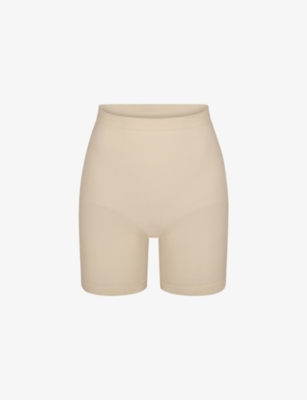 Skims Sculpt Fitted Stretch-woven In Sand