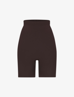 Skims Mid-thigh Sculpting Shorts In Onyx