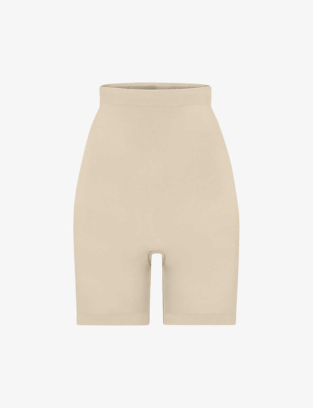 Shop Skims Sculpt Fitted Stretch-woven Shorts In Sand