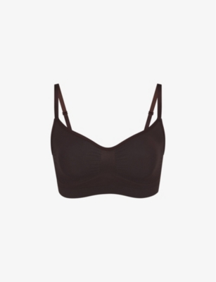 Skims Sculpting Low Back Bralette In Sienna