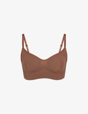 Skims Sculpting Low Back Bralette In Sienna