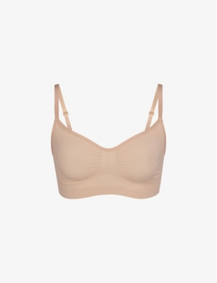 Skims Womens Mica Sculpting Scoop-neck Stretch-woven Bra In Nude (lingerie)