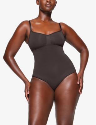 Skims Womens Espresso Sculpting High-rise Stretch-woven Briefs In Espresso
