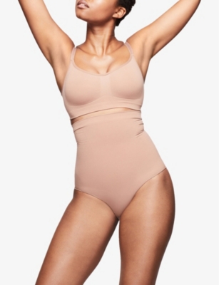 SKIMS: Sculpting high-rise stretch-woven briefs
