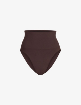 Skims Womens Cocoa Core Control High-rise Stretch-woven Briefs In Cocoa