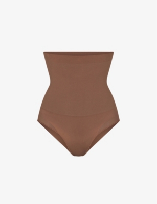 Skims Womens Jasper Core Control High-rise Stretch-woven Briefs In Jasper