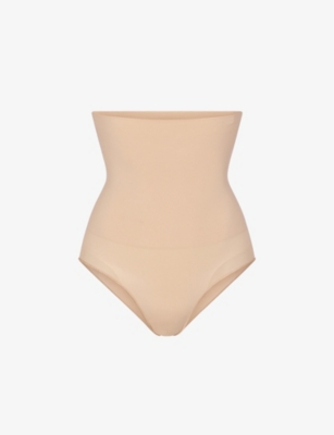 Skims Seamless Sculpt Sculpting High Waist Briefs In Nude (lingerie)