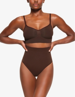 Skims Core Control Thong In Espresso