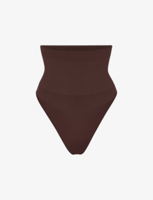 SKIMS Core Control Thong in Brown