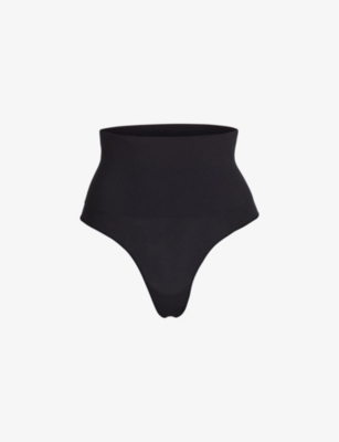 Skims Fits Everybody Stretch-woven Thong In Neutral