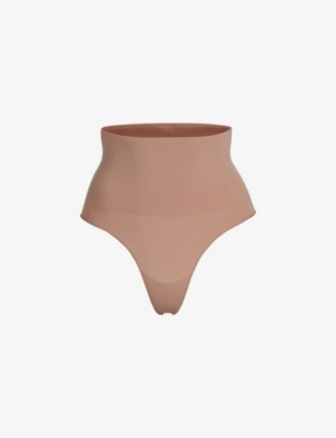 CORE CONTROL HIGH-WAISTED THONG | CLAY