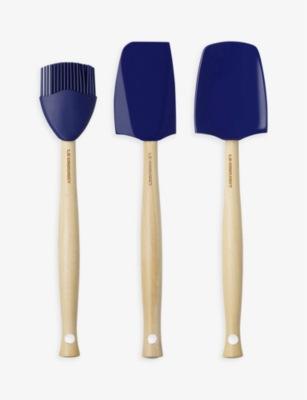 Le Creuset Craft Silicone Spatula Set Of Three In Azure Blue
