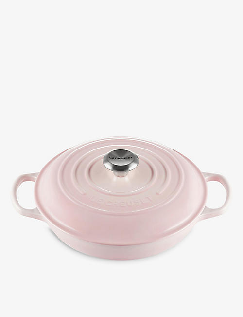 LE CREUSET: Round shallow cast iron casserole dish 2.2L