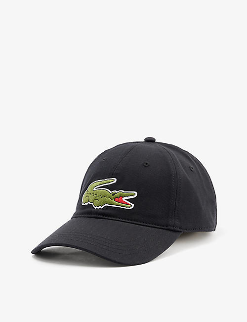 LACOSTE: Logo-appliqué cotton-twill cap