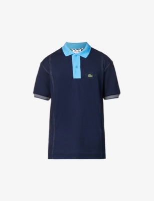 Wimbledon Logo-Embroidered Appliquéd Cotton-Piqué Polo Shirt