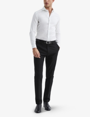 REISS: Eastbury slim-fit mid-rise stretch-cotton chinos