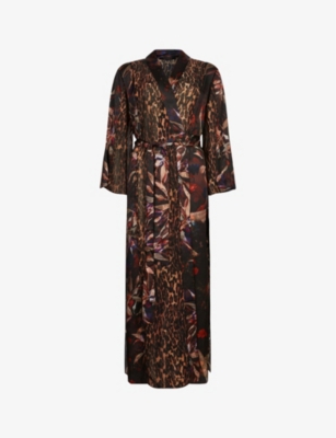 Allsaints Elsa Tippi Kimono In Brown