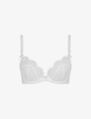 Agent Provocateur Womens White Lorna Lace Underwire Bra In White