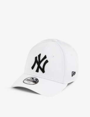 New Era Kids' 9forty New York Yankees Cotton-twill Baseball Cap 4-12 Years In White