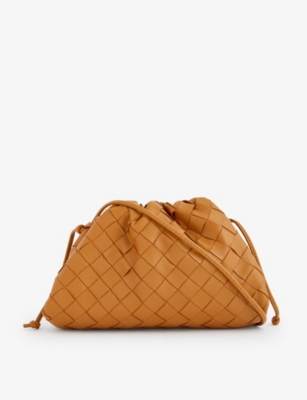 BOTTEGA VENETA: Cloud small intrecciato leather clutch bag