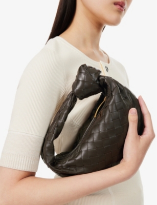 BOTTEGA VENETA: Mini Jodie intrecciato leather top-handle bag