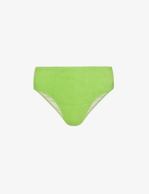 Buy Shyle Aqua Green Horizontal Striped Thong Panties for Women 
