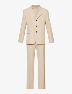 FERRAGAMO SINGLE-BREASTED REGULAR-FIT WOOL TWO-PIECE SUIT,66170724