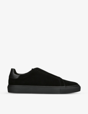 Mens Kurt Geiger London Lennon Slip-On Suede Low-Top Trainers