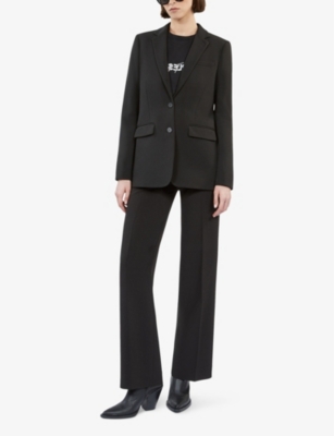 THE KOOPLES: Straight-fit stretch-crepe blazer