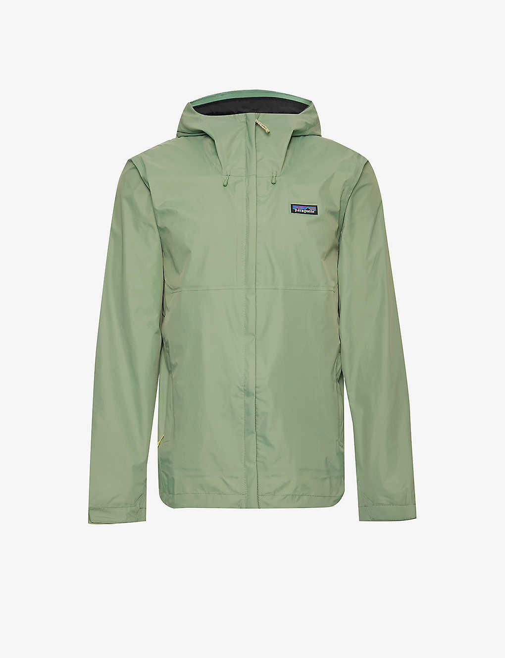 Patagonia Mens Sedge Green Torrentshell 3l Brand-patch Relaxed-fit Recycled-nylon Hooded Jacket