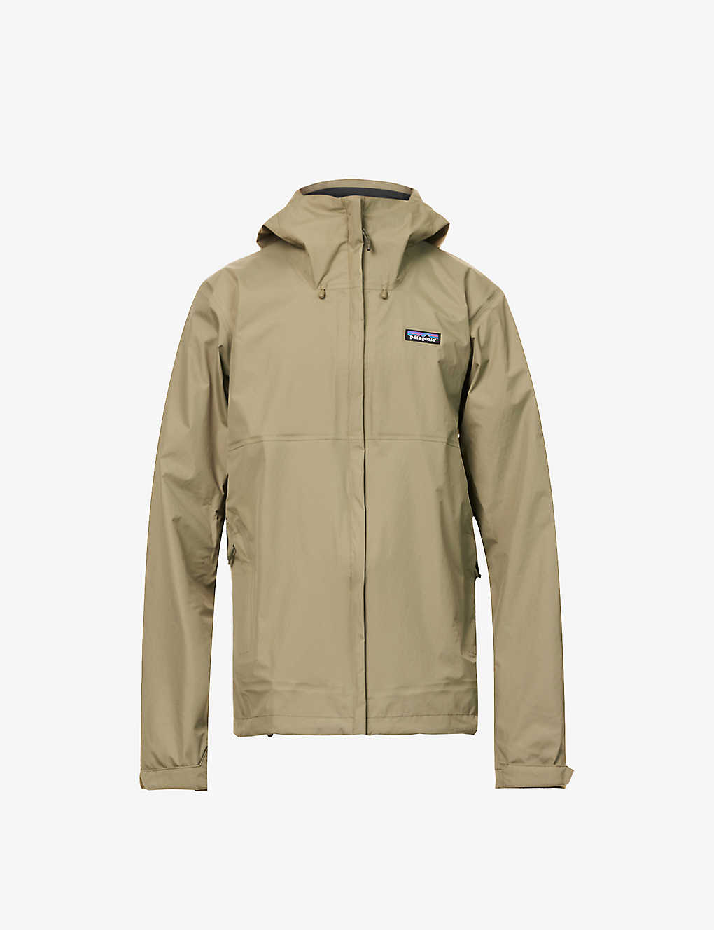 Shop Patagonia Torrentshell 3l Brand-patch Relaxed-fit Recycled-nylon Hooded Jacket In Sage Khaki