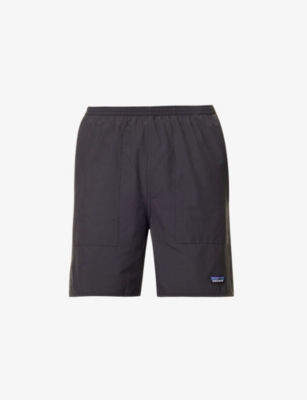 Shop Patagonia Men's Ink Black Baggies Lights Brand-patch Stretch-woven Shorts