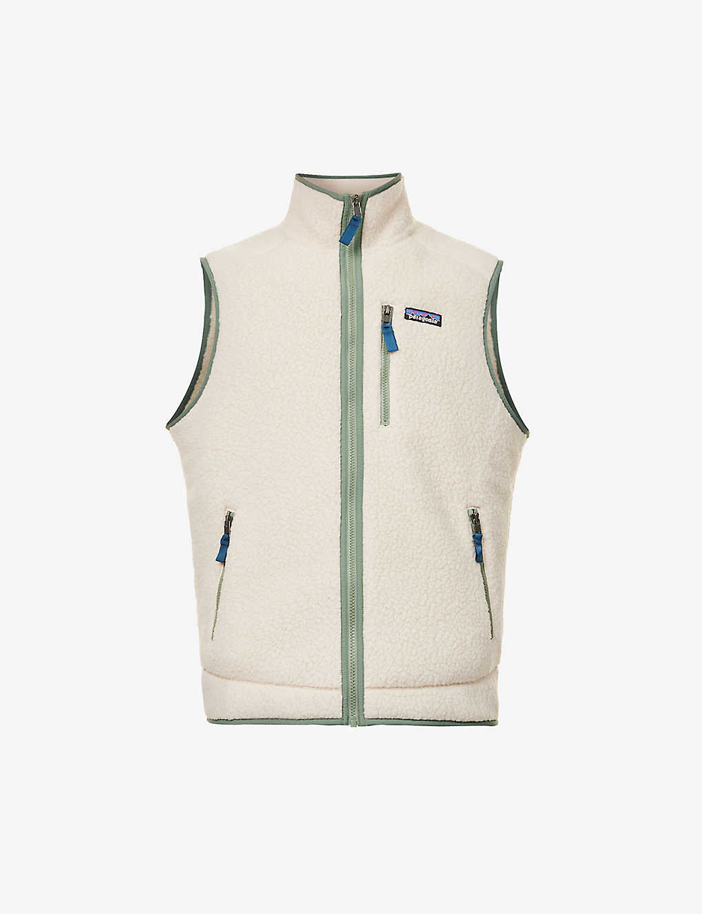 Patagonia Retro Pile High-neck Recycled-polyester Gilet In Natural