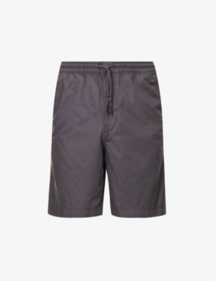 Patagonia Mens Forge Grey Volley Brand-patch Drawstring Organic-cotton And Hemp-blend Shorts