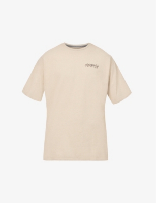 Patagonia Mens Oar Tan How To Heal Responsibili-tee Recycled-polyester And Recycled-cotton-blend T-s